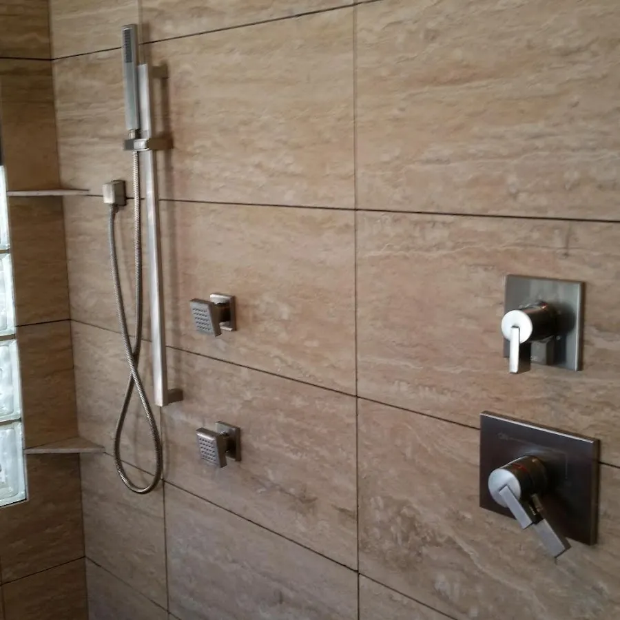 Shower fixture installation for Water Heater Replacement in Olney